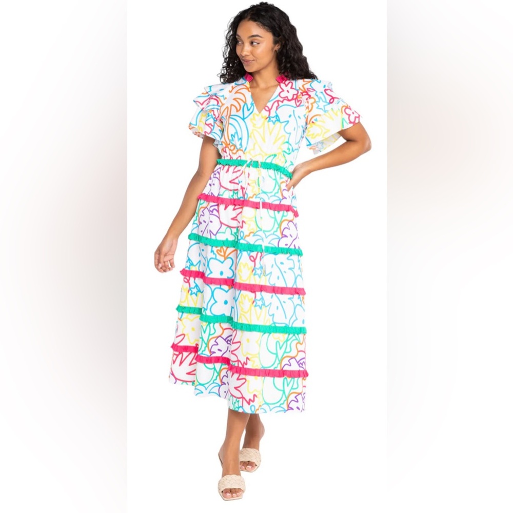 Floral Multicolor Maxi Dress